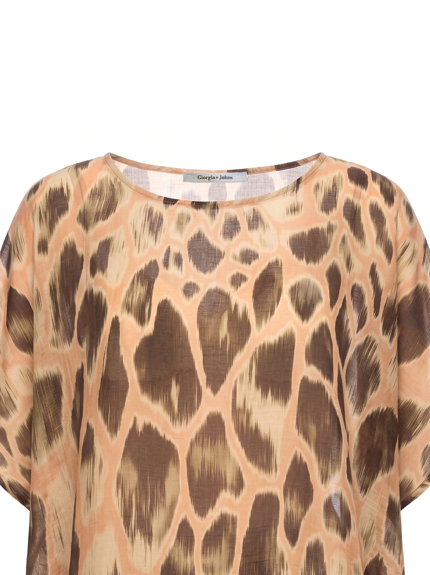 Blusa over stampa macula