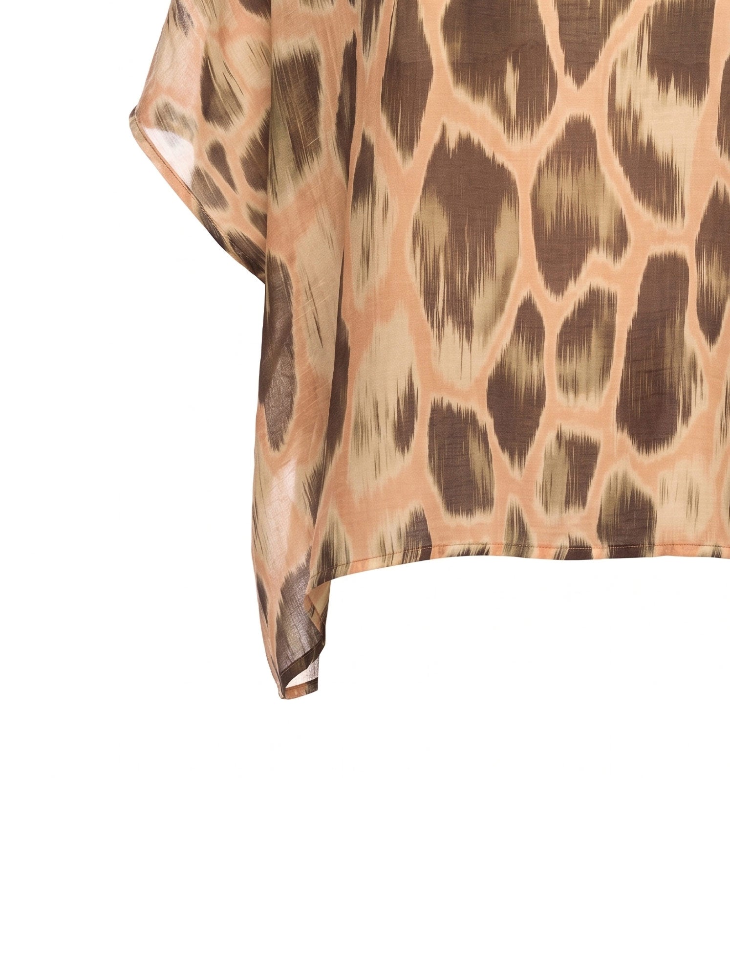 Blusa over stampa macula