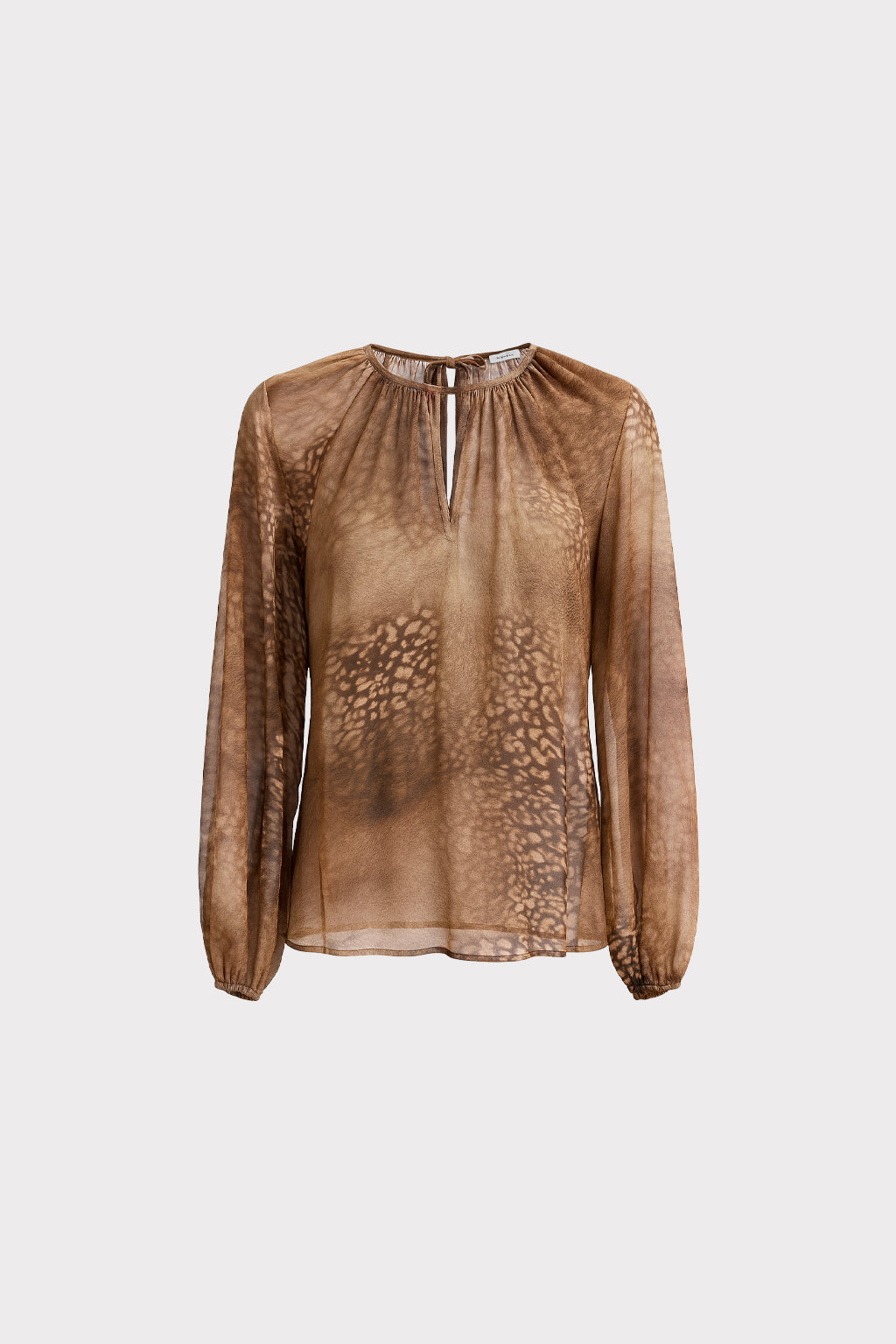 Blusa stampa animalier sfumata