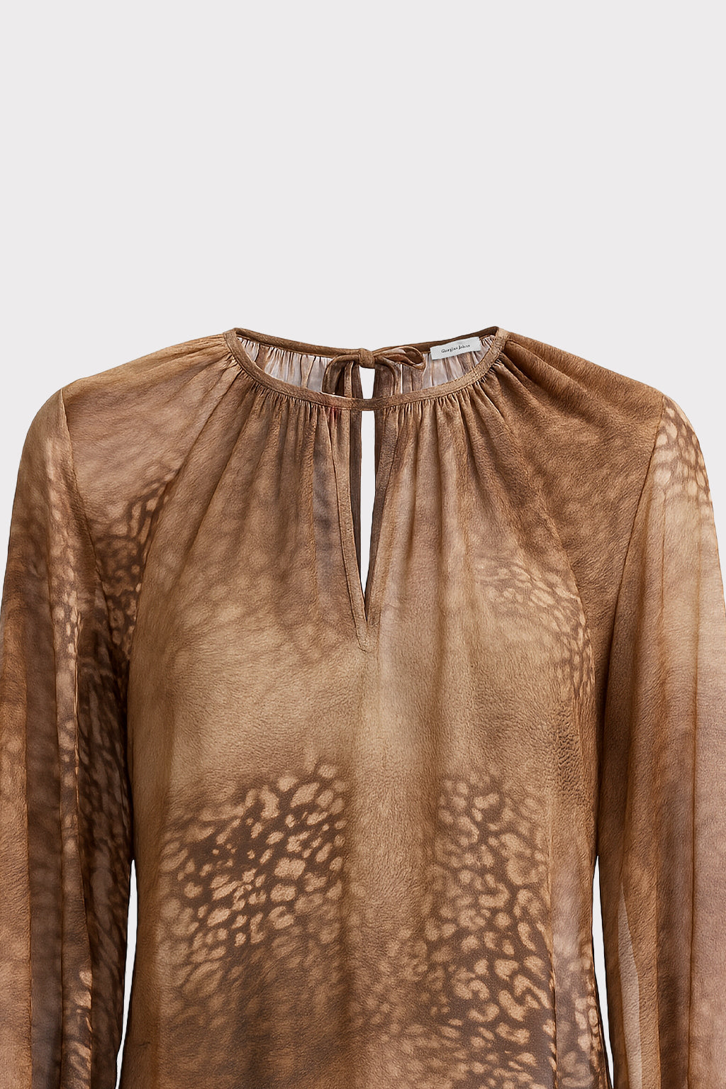 Blusa stampa animalier sfumata