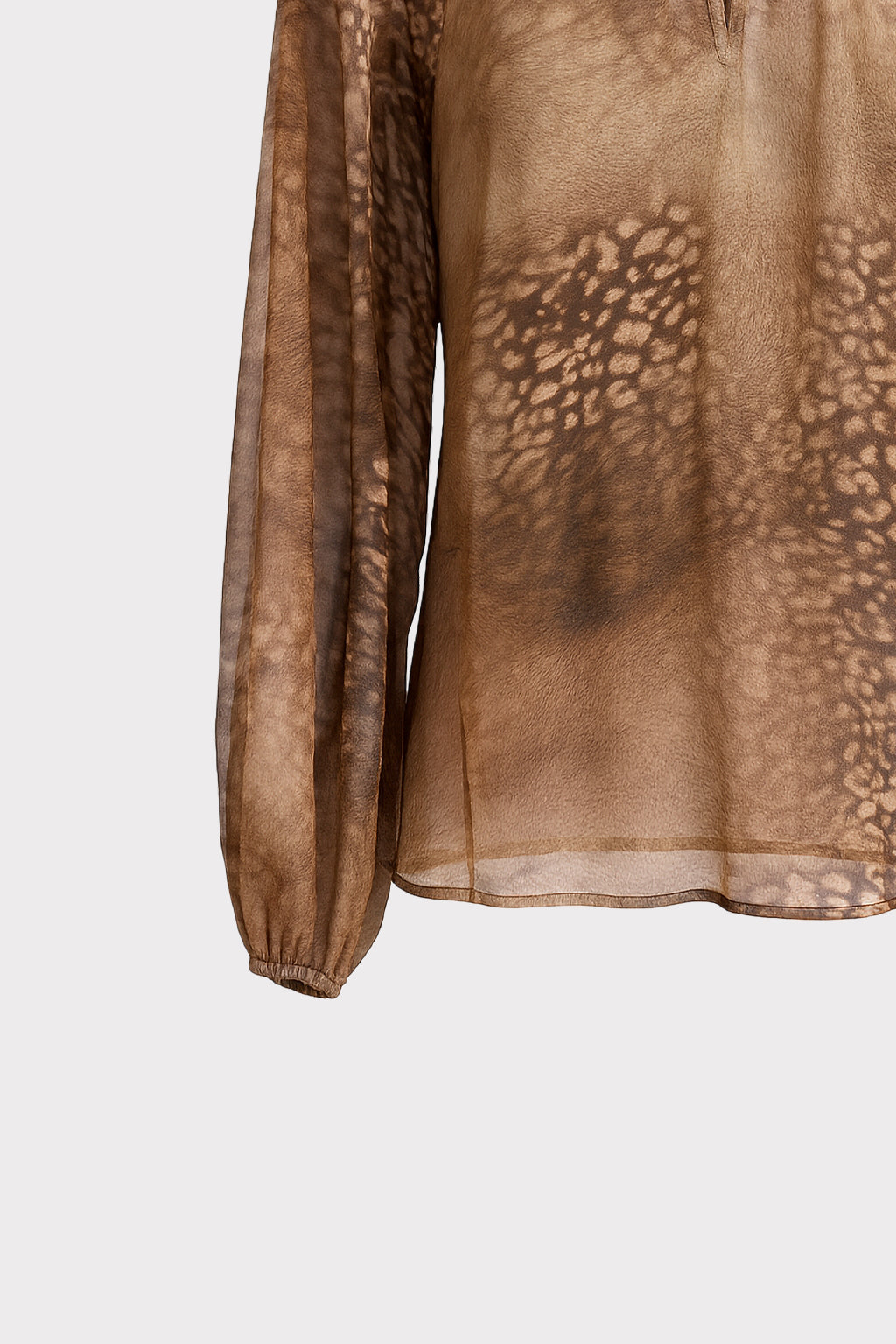 Blusa stampa animalier sfumata