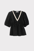 Blusa sangallo con passamaneria