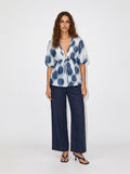Blusa pois con coulisse