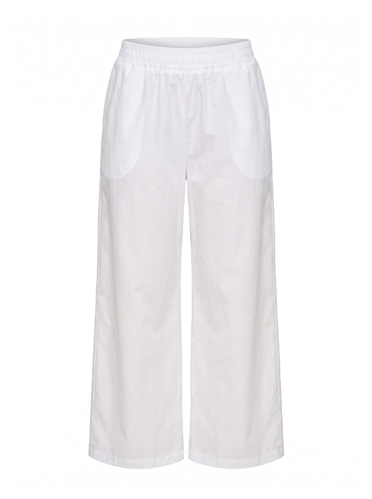 Pantaloni basic vita elastica