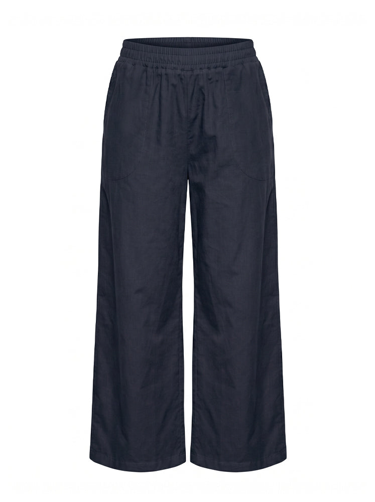 Pantaloni basic vita elastica