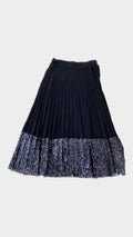 Gonna plisse' inserto paillettes