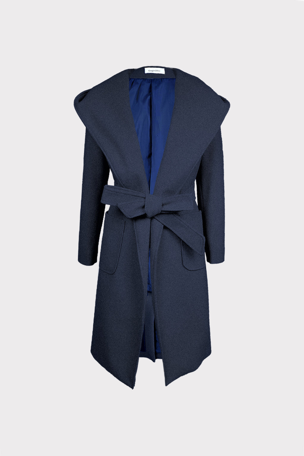 Cappotto vestaglia con cappuccio