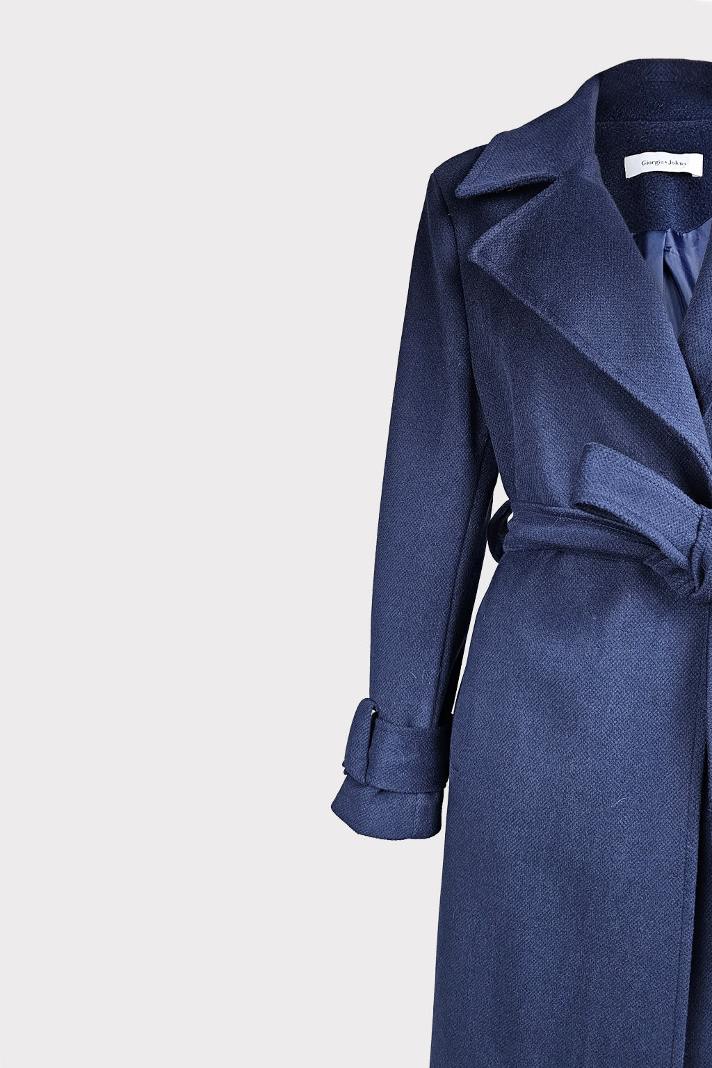 Cappotto lungo con passanti