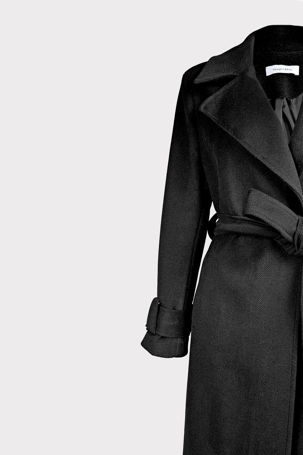 Cappotto lungo con passanti