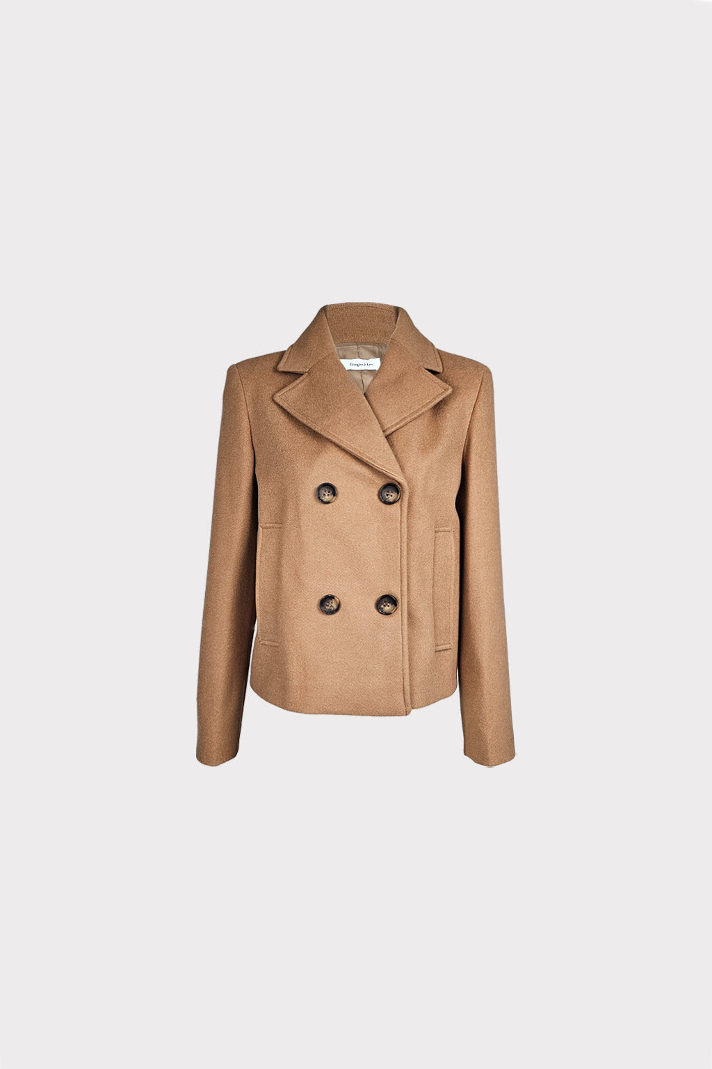 Cappotto corto doppiopetto