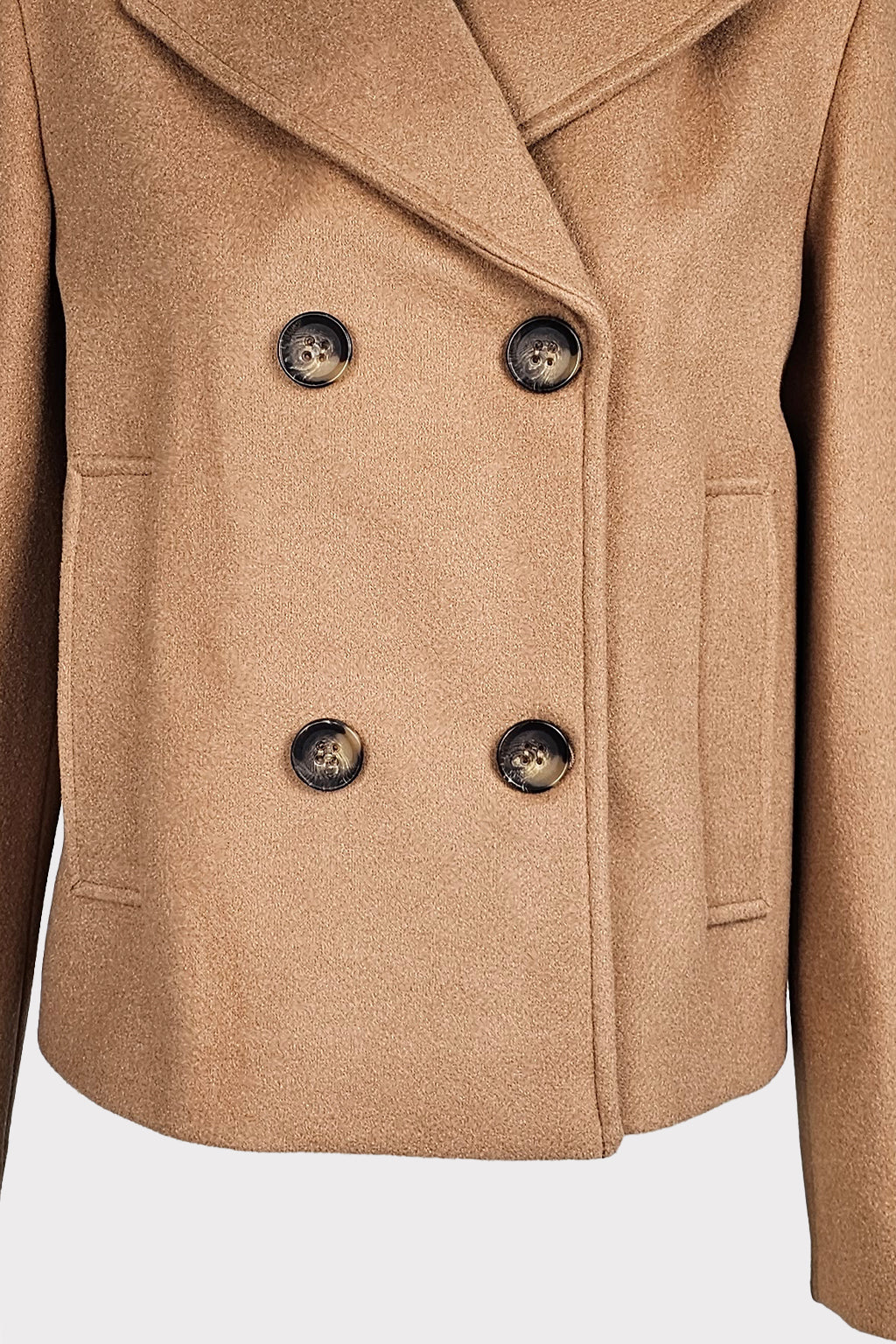 Cappotto corto doppiopetto