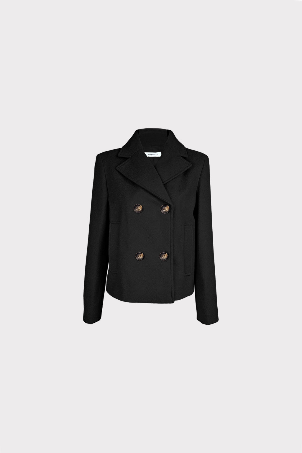 Cappotto corto doppiopetto