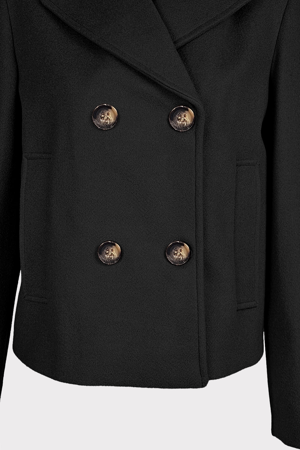 Cappotto corto doppiopetto