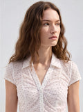 Camicia smanicata micro pois