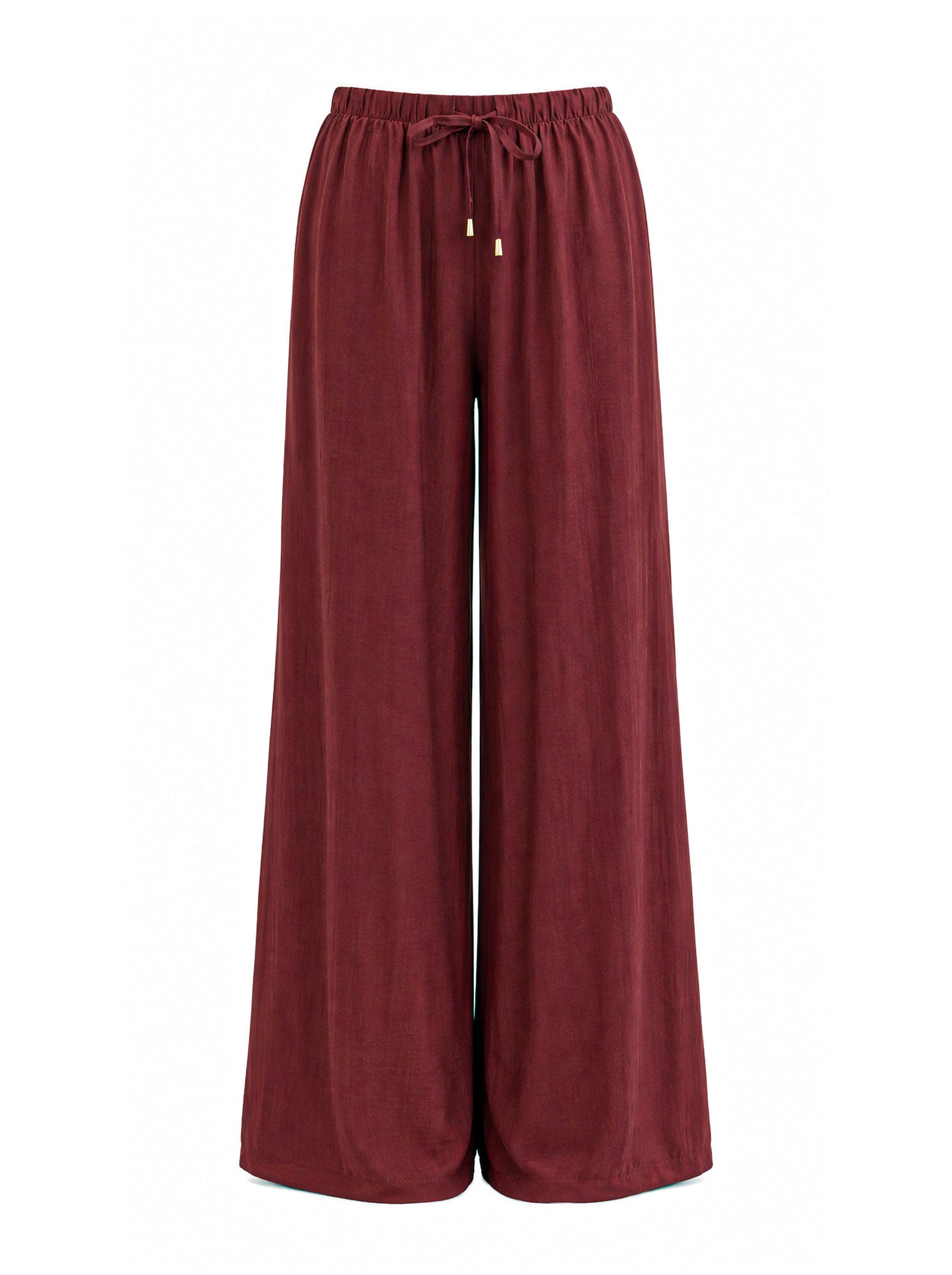 Pantalone tessuto stropicciato