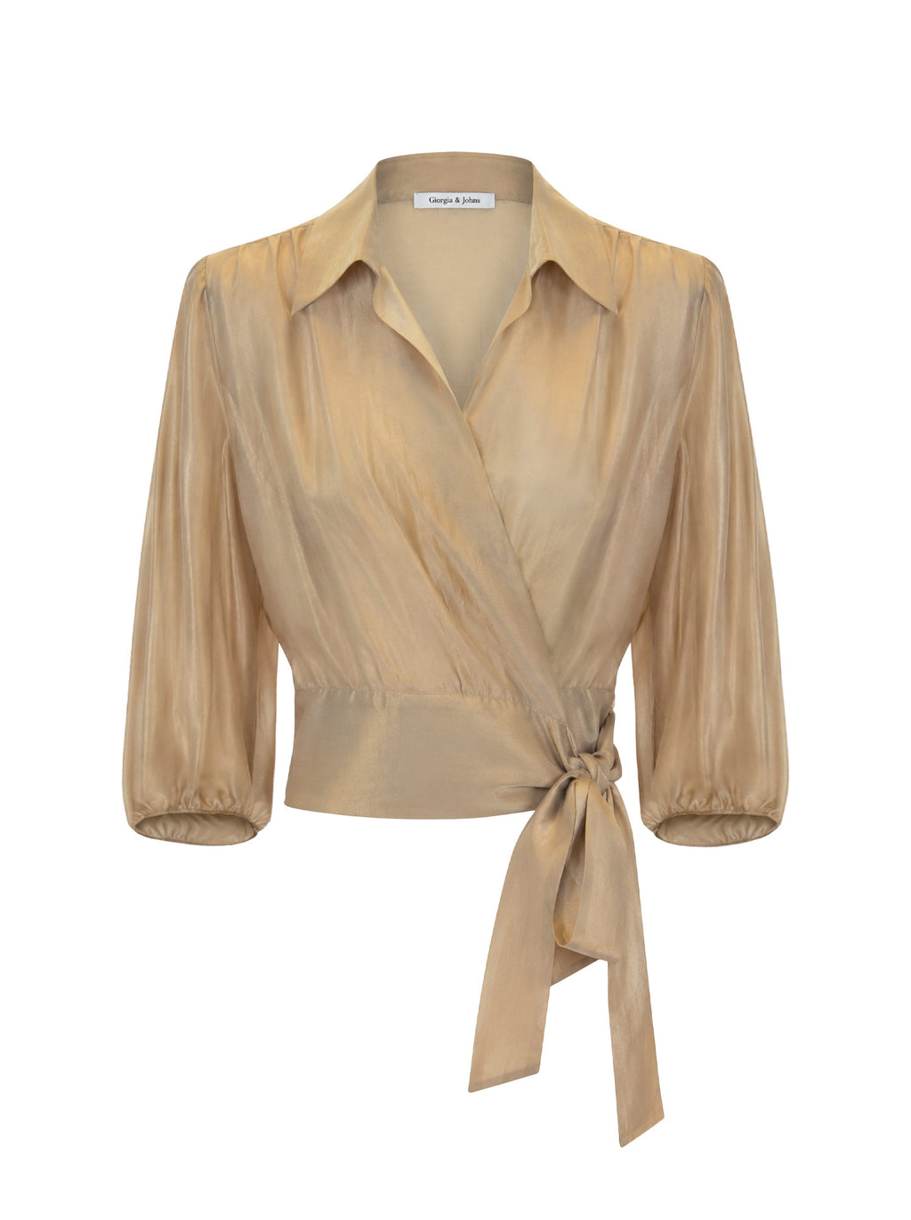 Blusa lyocell con fusciacca
