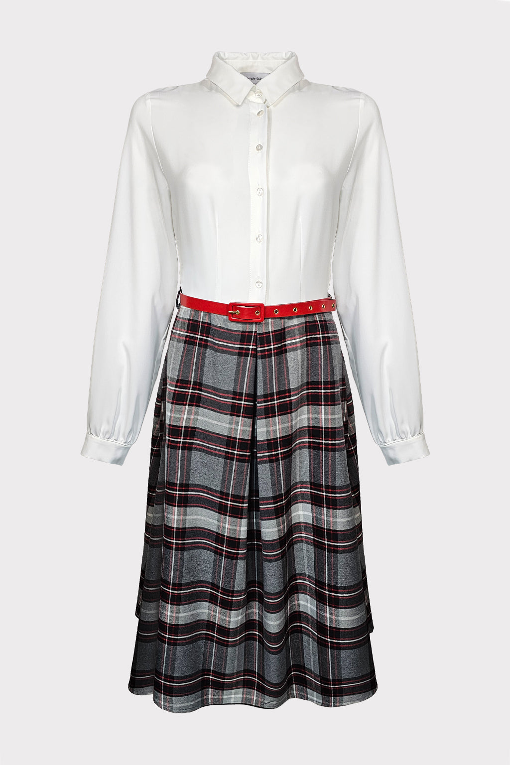 Abito gonna tartan