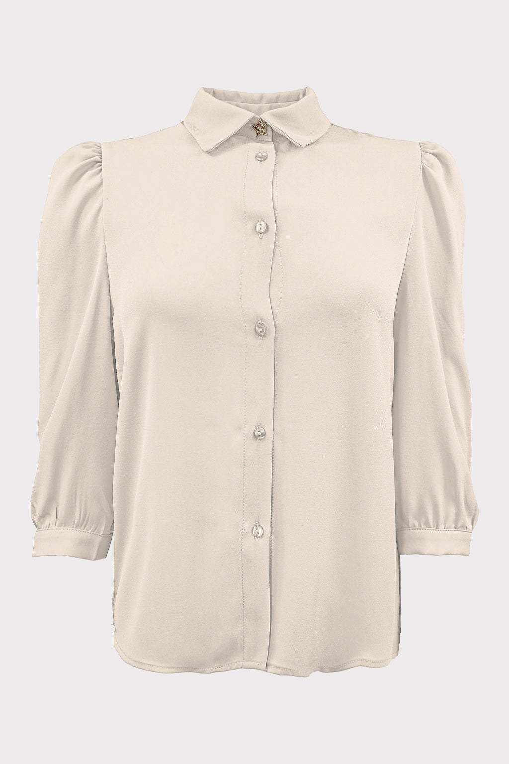 Camicia basic bottone stella