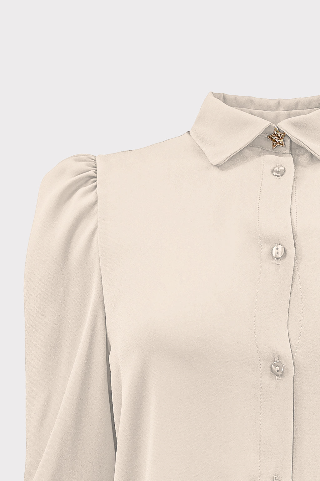 Camicia basic bottone stella