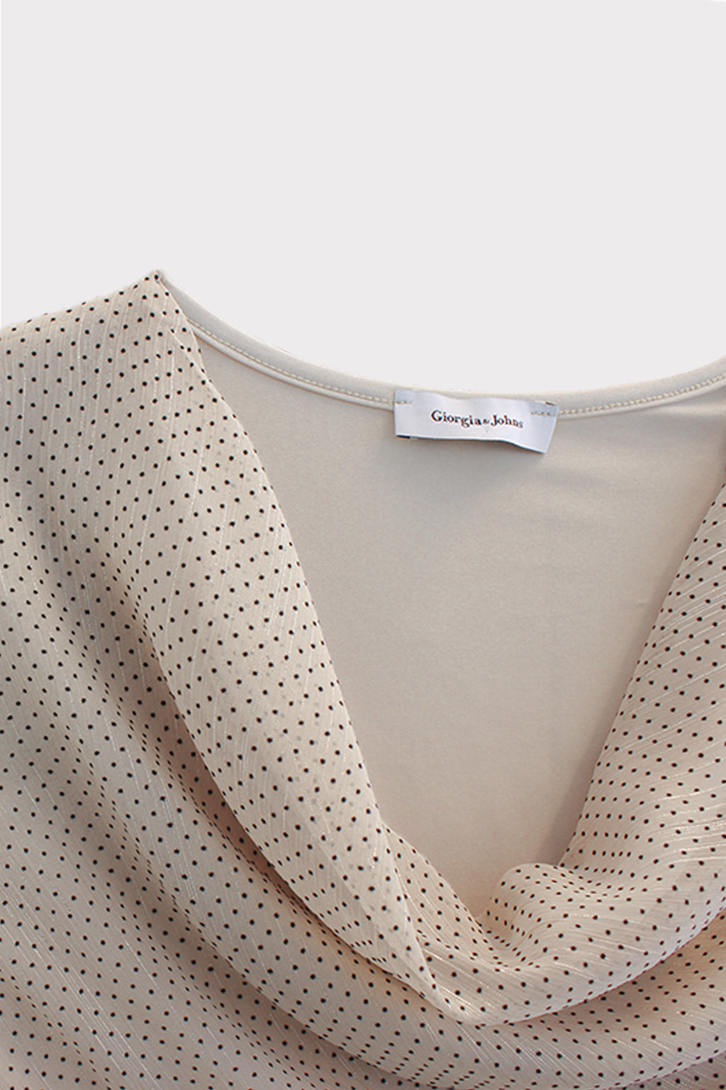 Blusa sciallata pois lurex