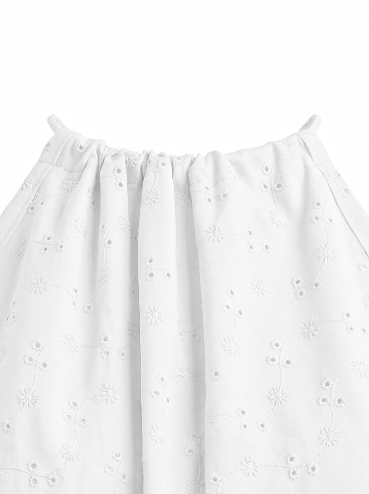 Top halter in sangallo