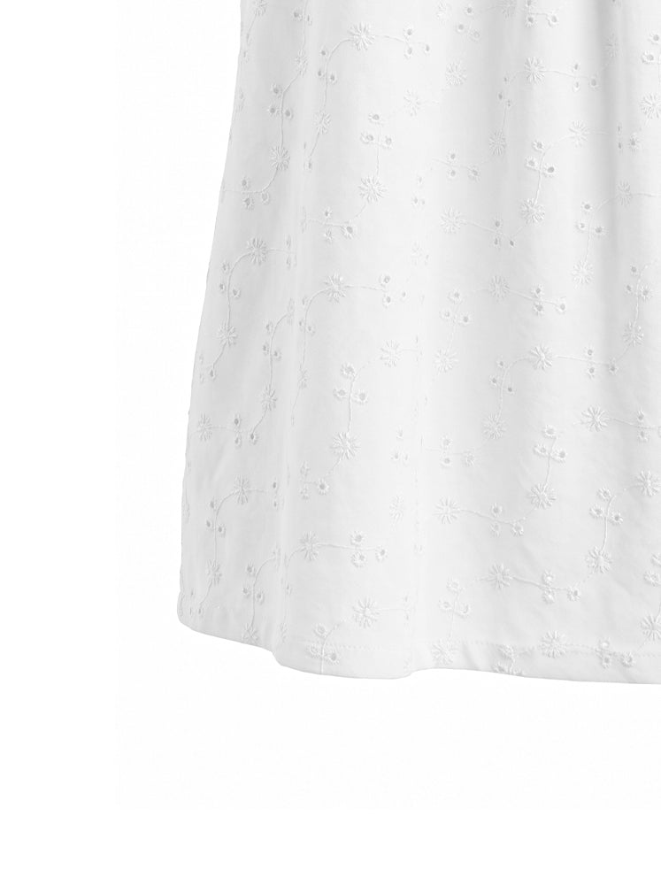 Top halter in sangallo