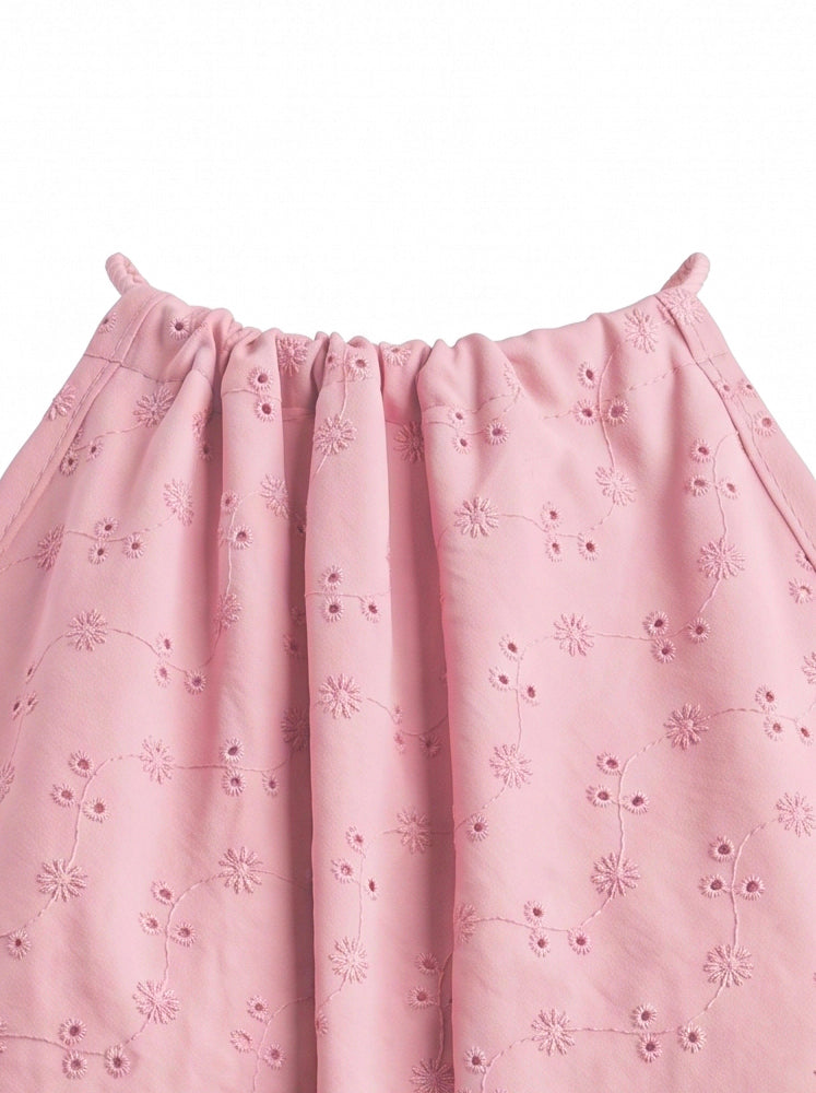 Top halter in sangallo