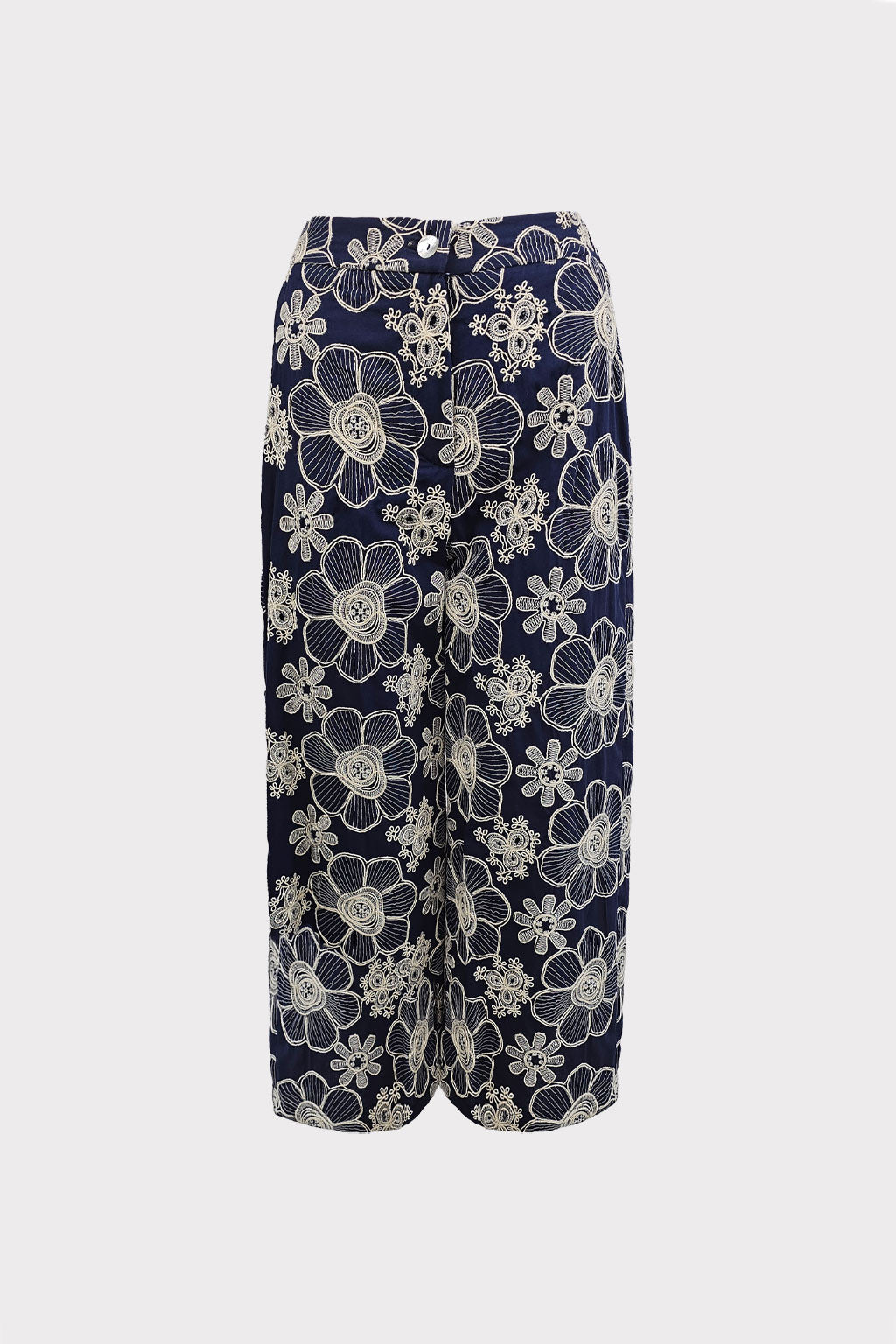 Pantalone con ricami