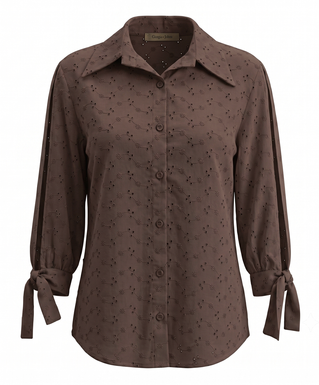 Camicia in sangallo dettaglio polsi