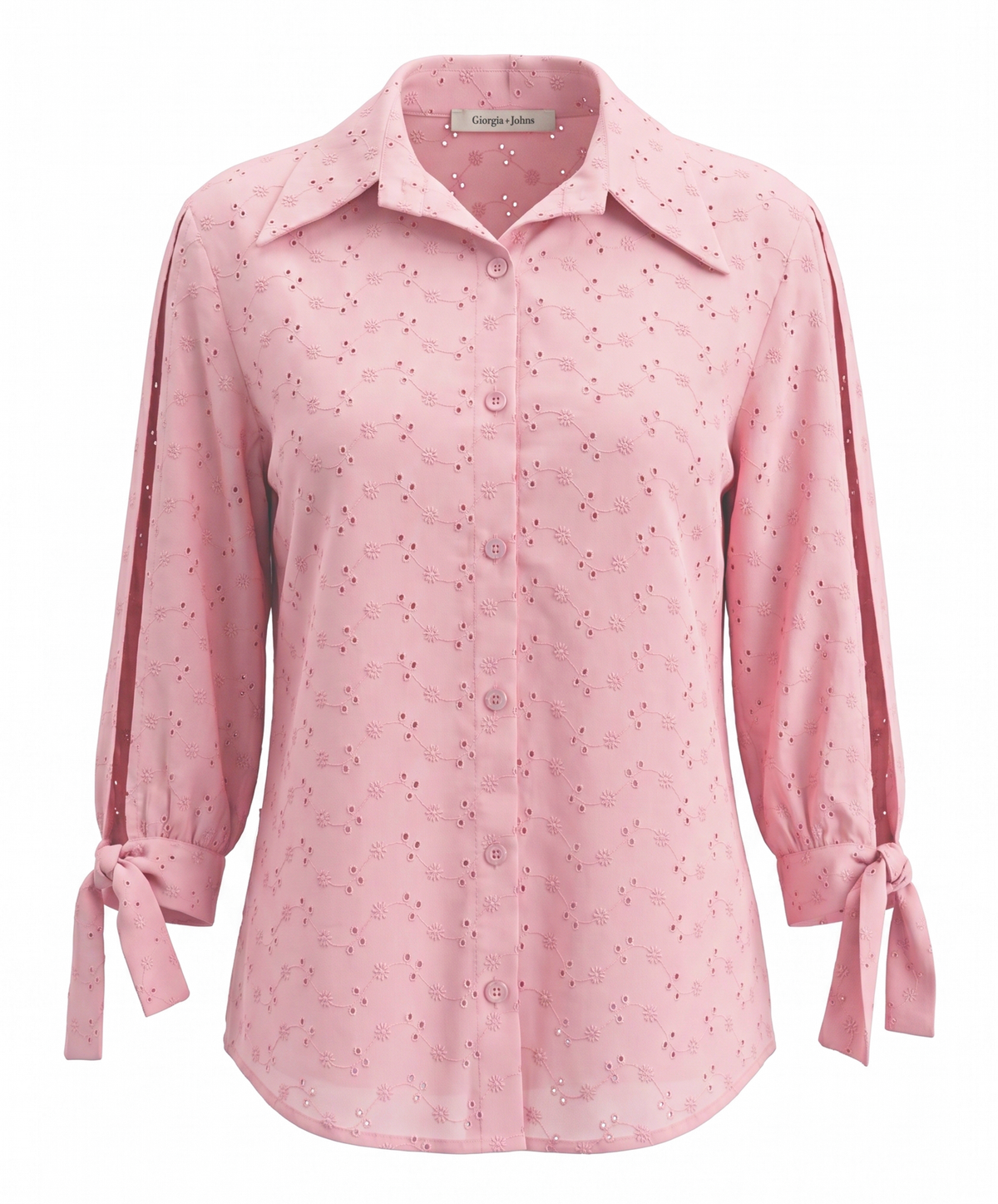 Camicia in sangallo dettaglio polsi