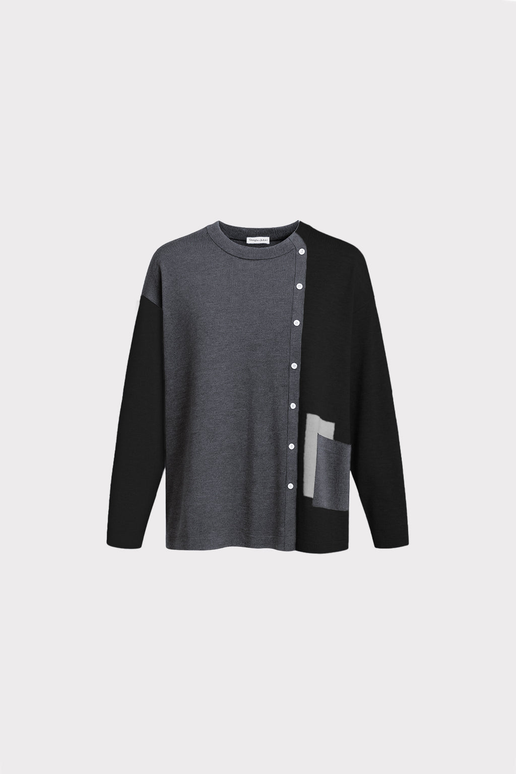 Maglia bottoni laterali