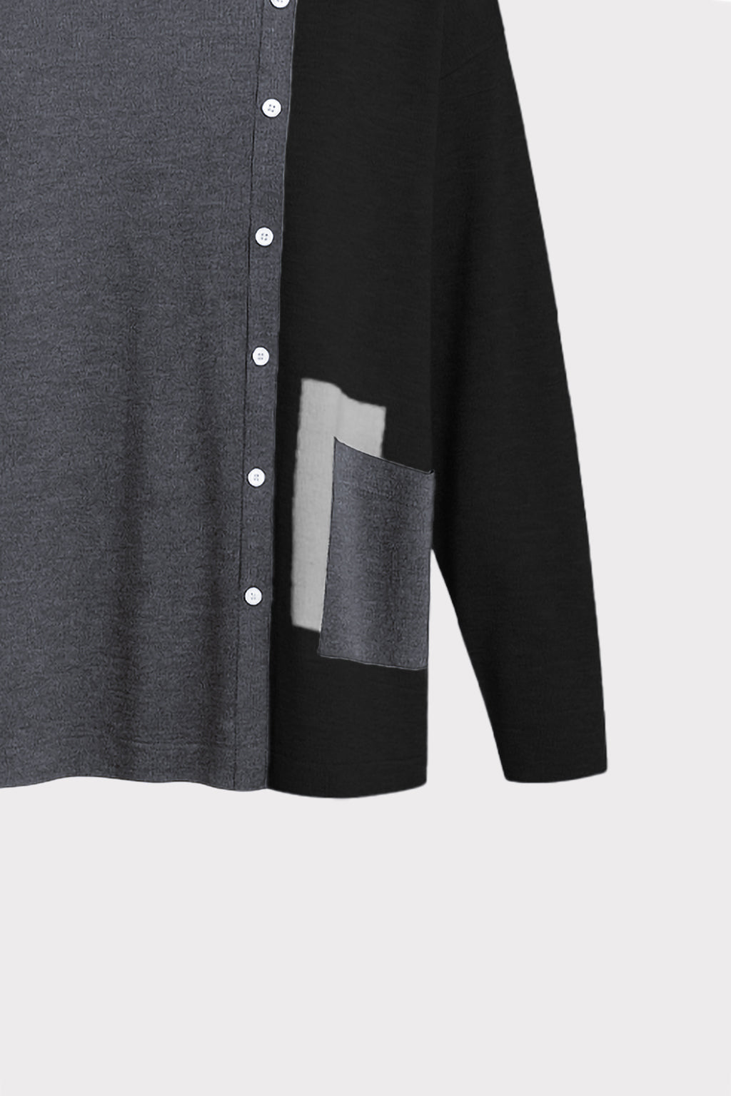 Maglia bottoni laterali