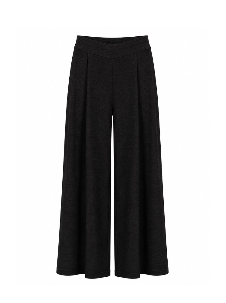Pantaloni fluidi vita alta