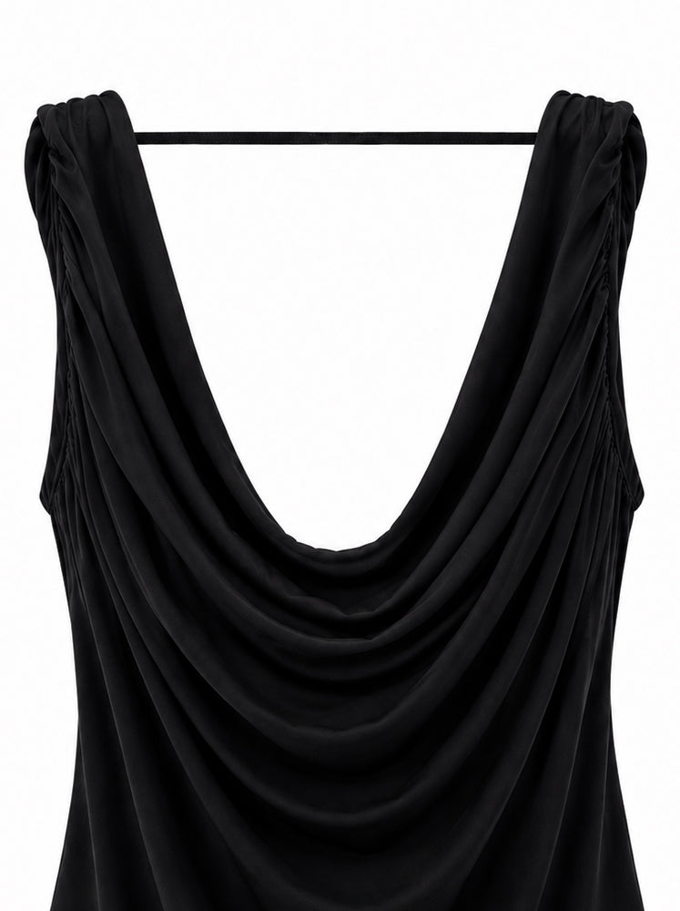 Top drappeggiato scollo V