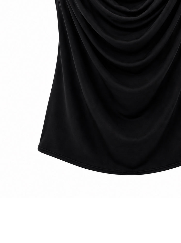 Top drappeggiato scollo V