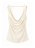 Top drappeggiato scollo V