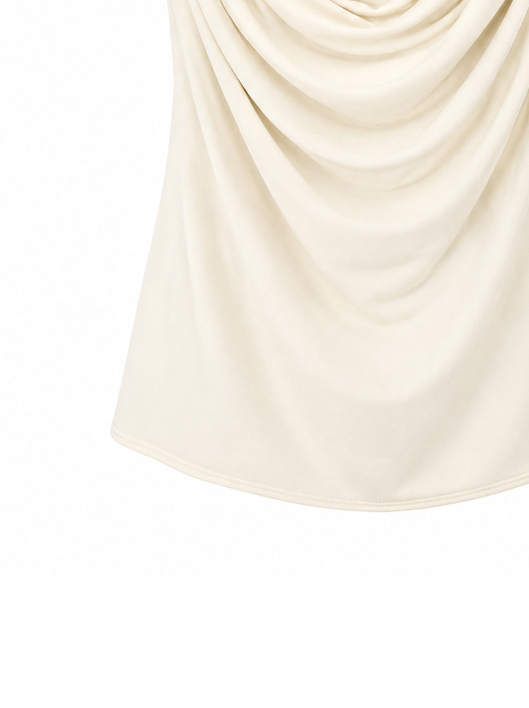 Top drappeggiato scollo V