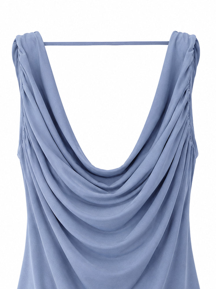 Top drappeggiato scollo V