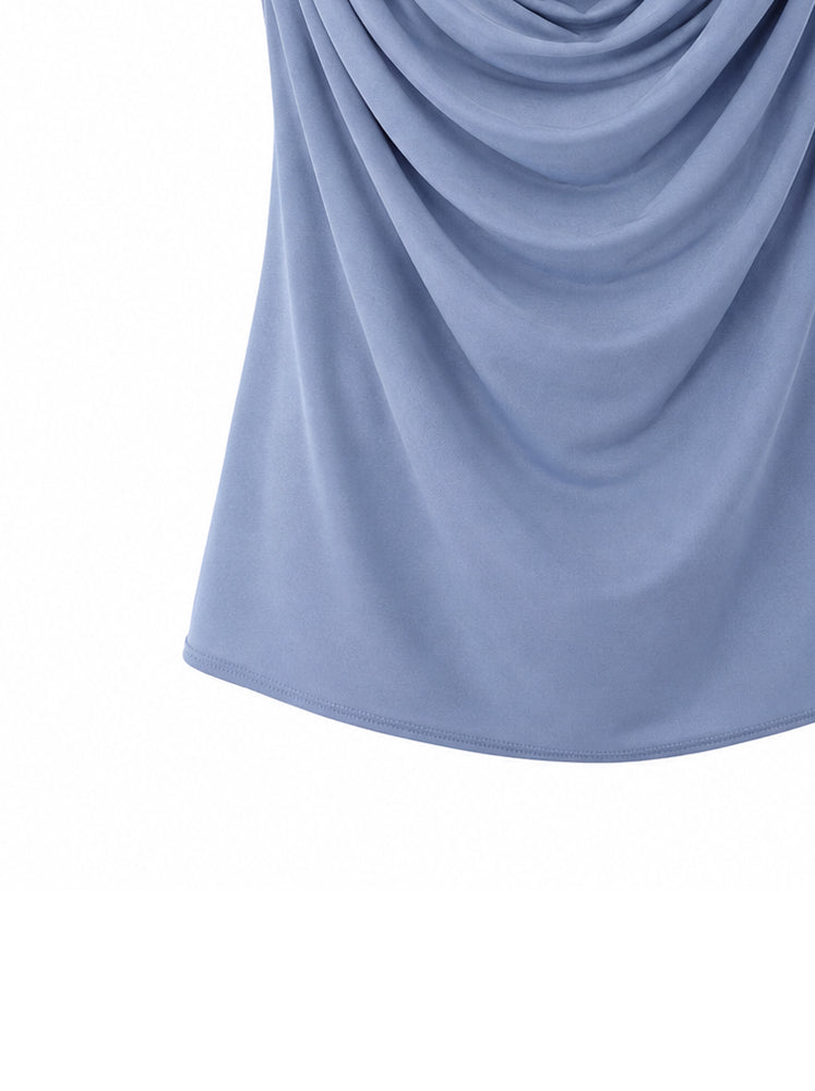 Top drappeggiato scollo V