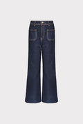 Jeans cuciture a contrasto