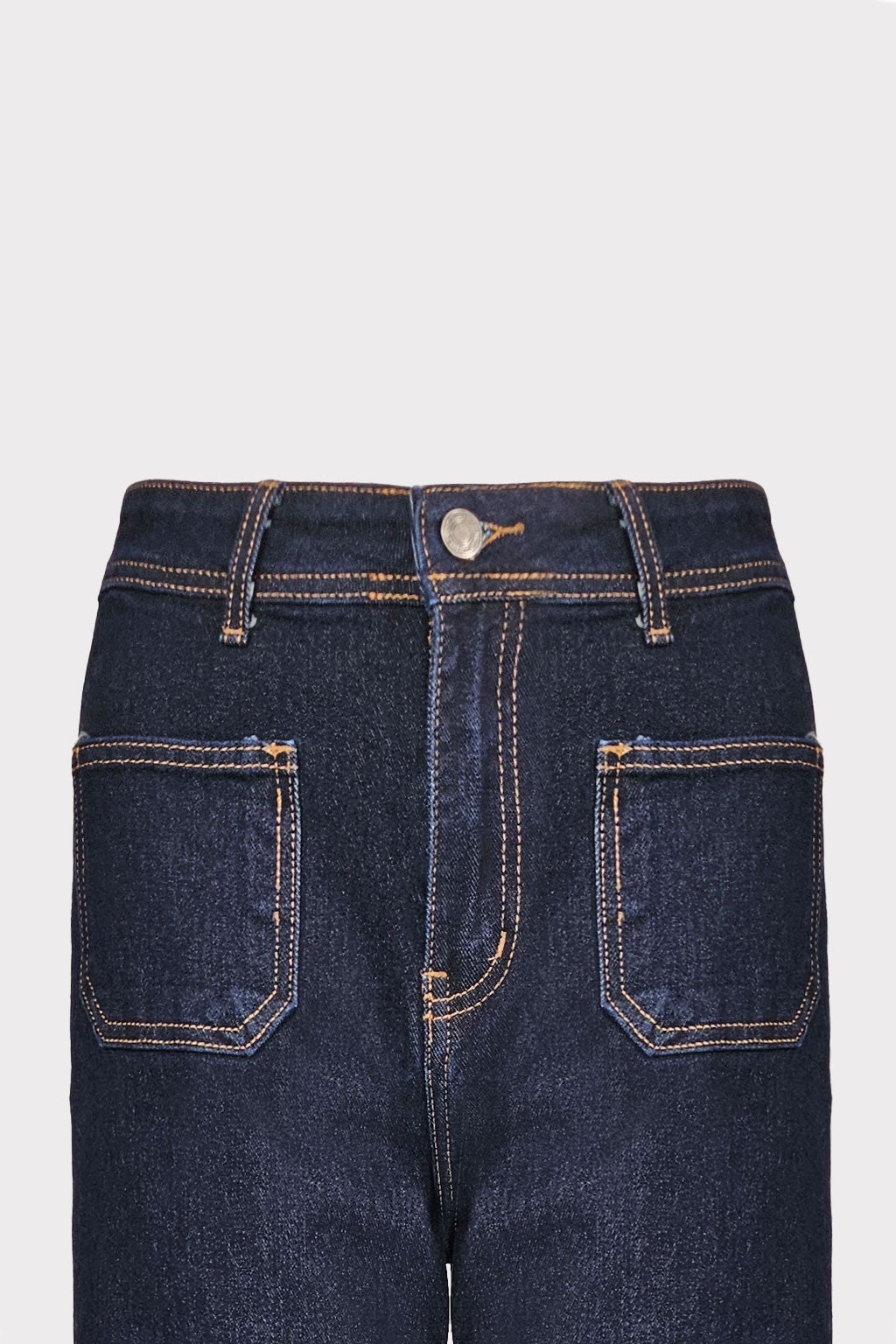 Jeans cuciture a contrasto