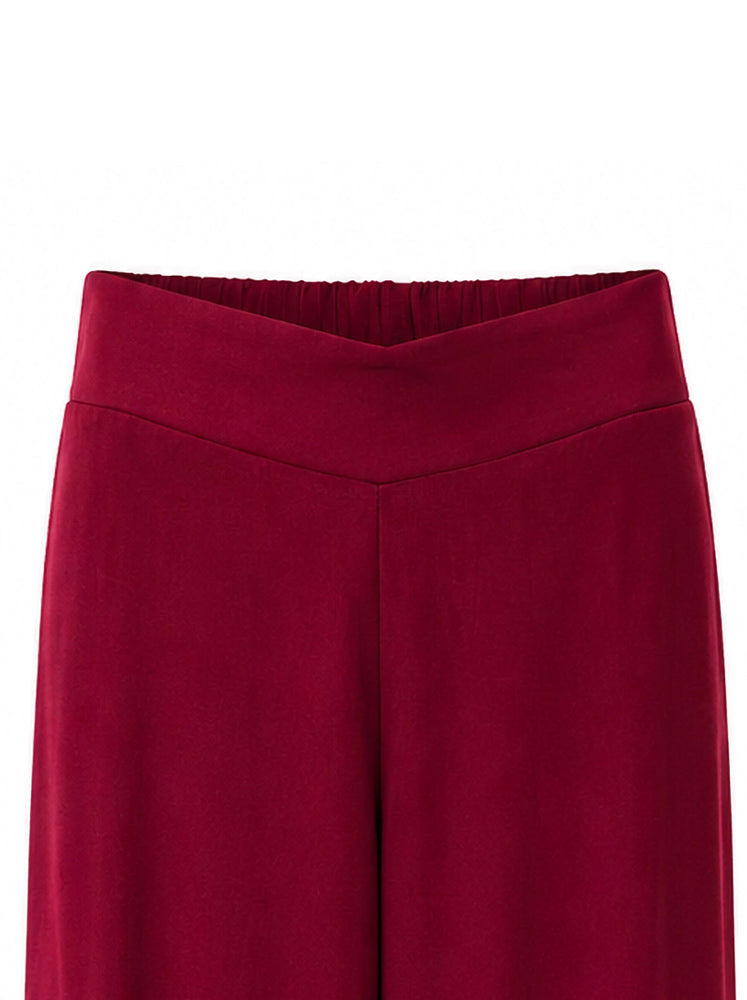 Pantaloni palazzo retro elastico