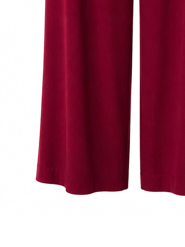 Pantaloni palazzo retro elastico
