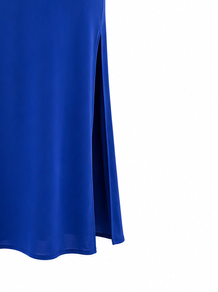 Abito midi con rouches