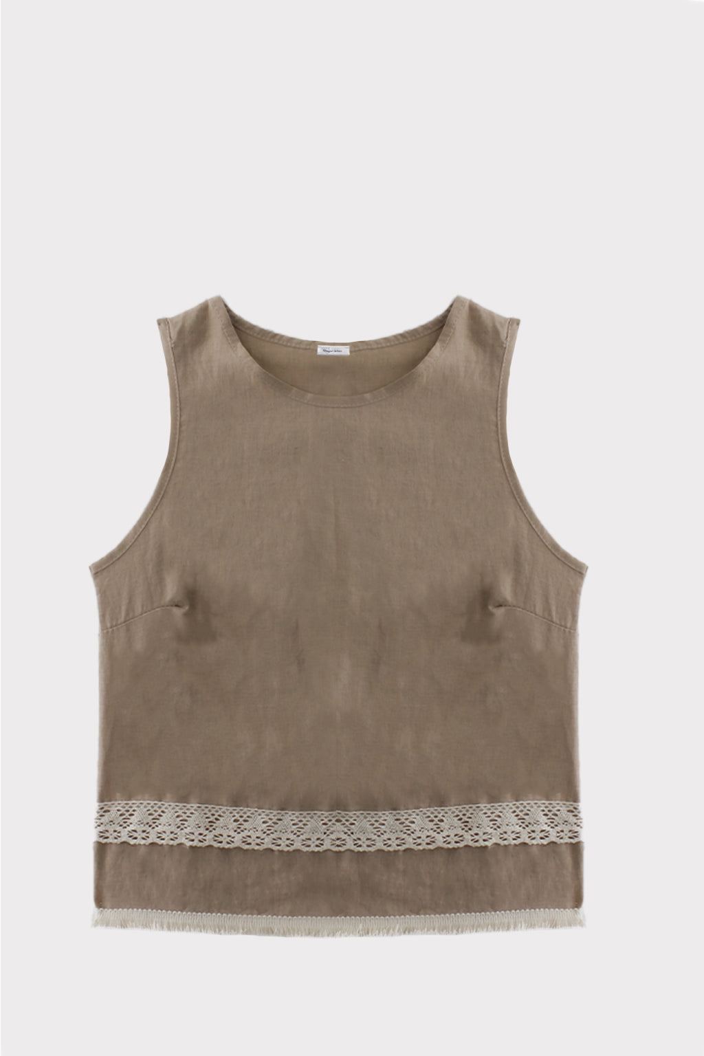 Blusa girocollo orlo passamaneria