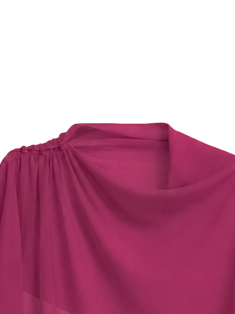 Abito lingerie con mantella