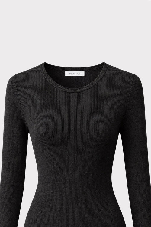 Abito in maglia con balze