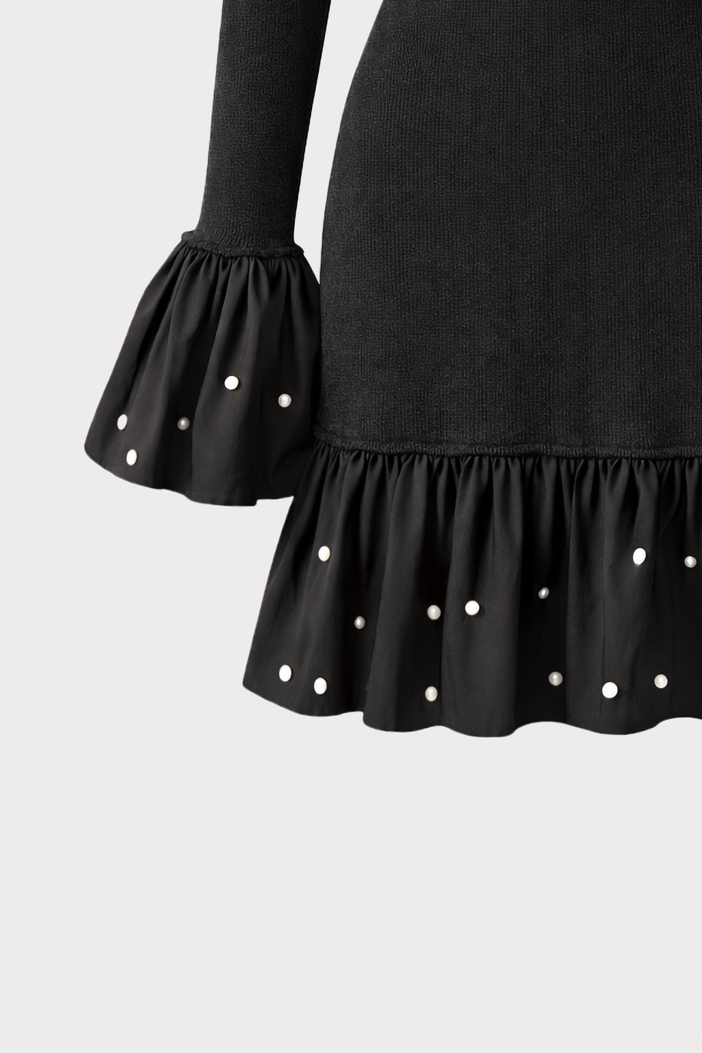 Abito in maglia con balze