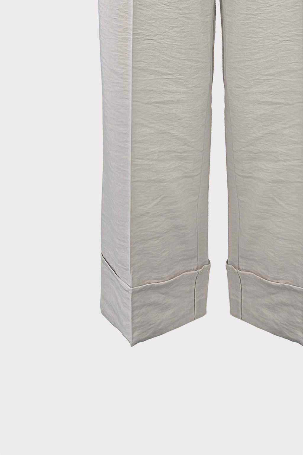 Pantalone in cupro con piegone