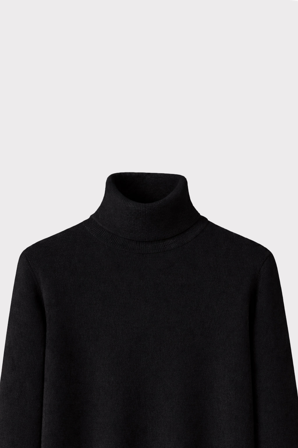 Maglia dolcevita misto angora